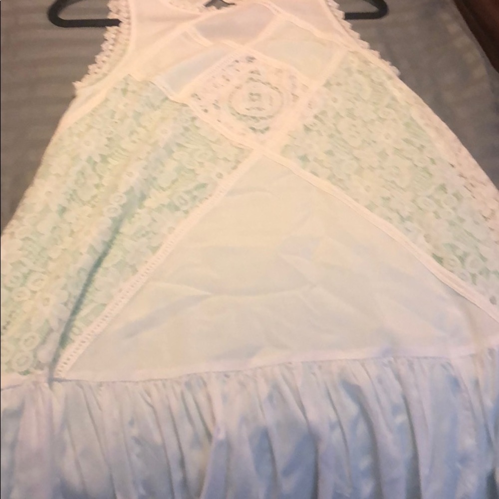 Lace overlay dress